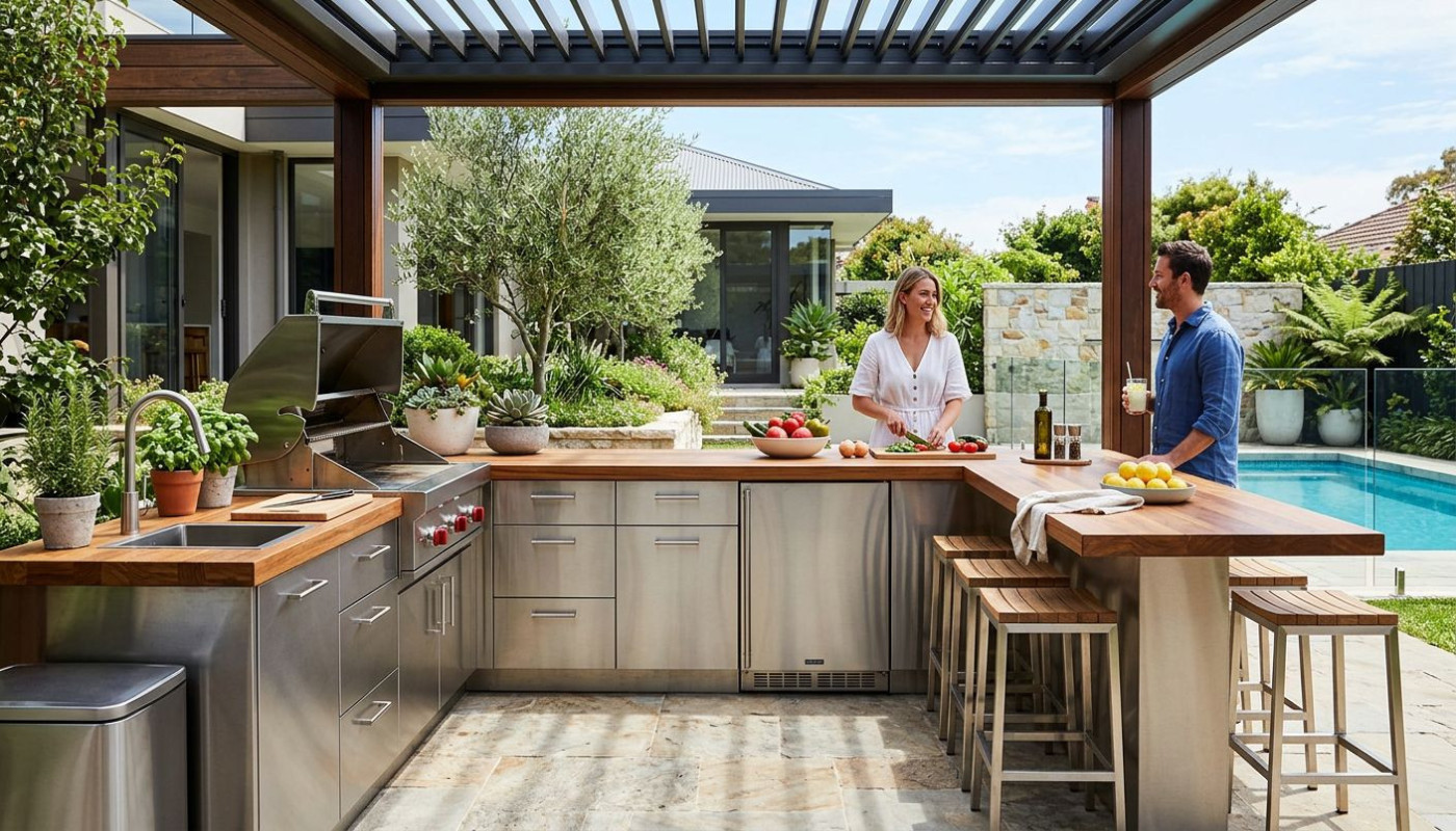 Maximiser l'espace avec une cuisine d'extérieur compacte