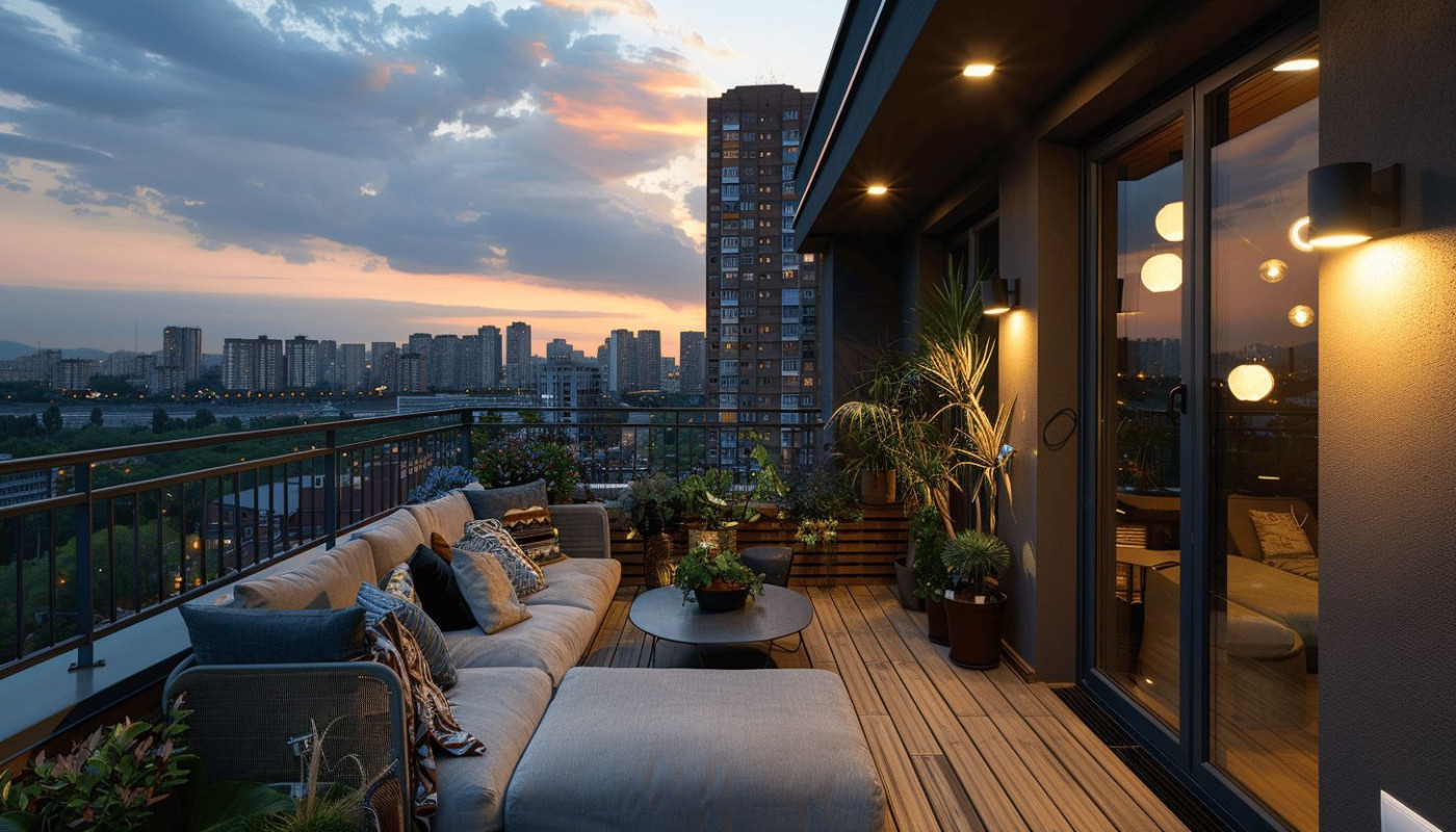 Optimisation d'espace astucieuse pour petits balcons tendances et fonctionnels